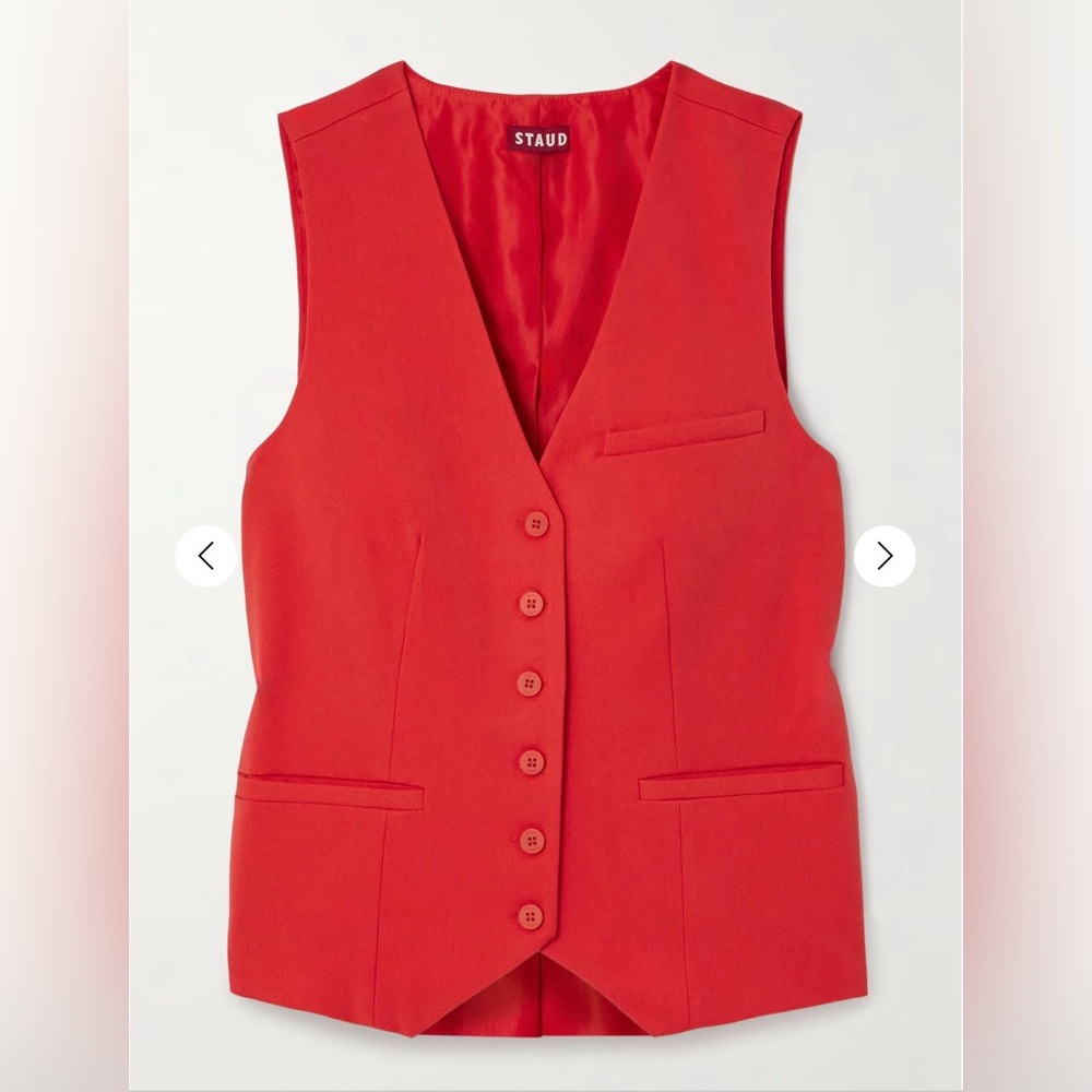 STAUD Brett Vest in Red